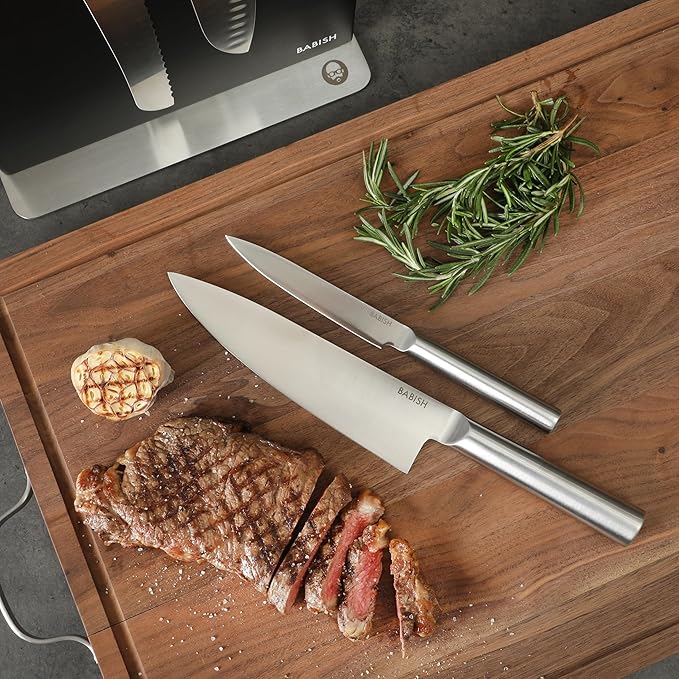 Babish 5 Piece 1.4116 German Steel Magnetic Knife Block Set Babish 5-Piece - Image 2
