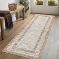 Washable 2.5x10 Kitchen Runner Rug, Easy Clean Geometri Rugs by GarveeHome