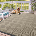 OLANLY Front Door Mat Outside Entrance 71x47, Heavy Duty Sturdy Natural Rubber by OLANLY