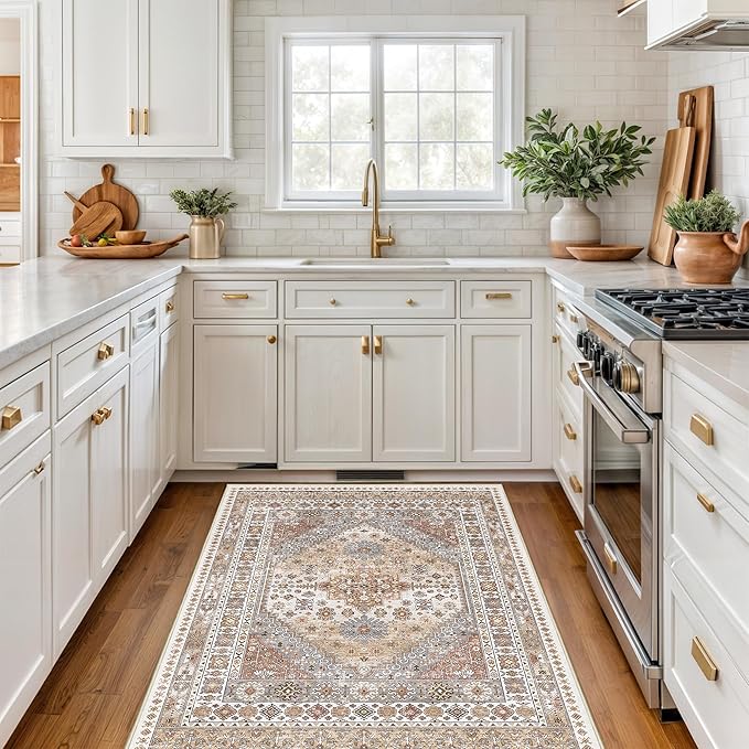 3x5 Washable Area Rug for Entryway, Kitchen Rugs Non Slip for Dining Room - Image 4