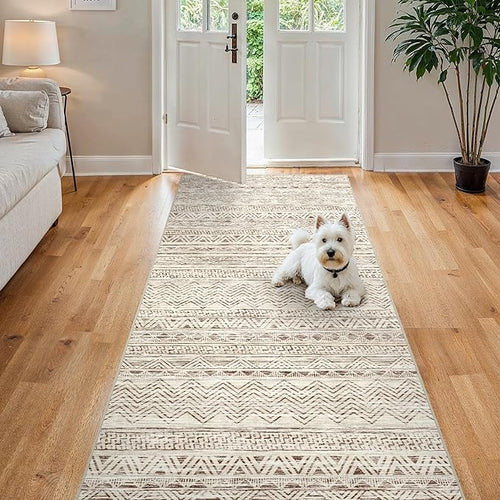 4x8 Washable Hallway Runner Rug：Moroccan Non-Slip Wide Runners - Image 2