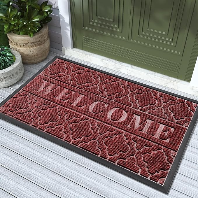 Yimobra Welcome Mat Outdoor Indoor, All-Season Waterproof Front Door Mat - Image 8
