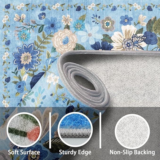 Washable Area Rug 8x10, Large Soft Rugs - Image 2