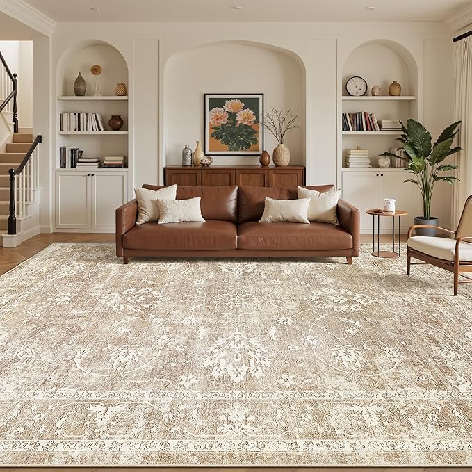 Madane 9x12 Area Rugs for Living Room, Machine Washable Rug by Madane
