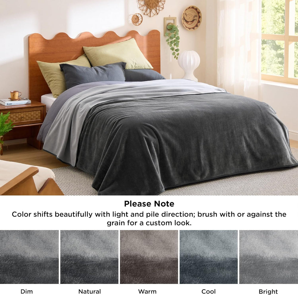 Bedsure Waterproof Blanket for Bed Soft Flannel Fleece,King 86"x108&quot...