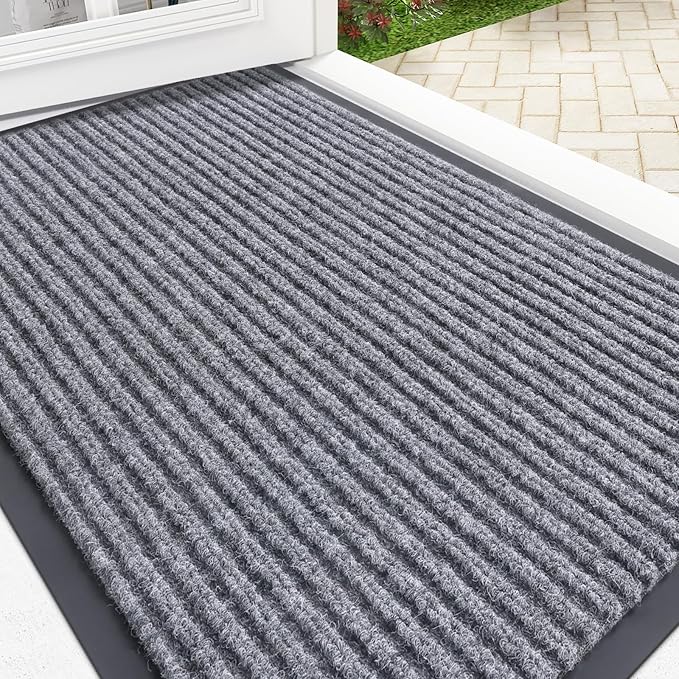 OLANLY Front Door Mat Indoor Outdoor Entrance, Waterproof Heavy Duty Doormat by OLANLY