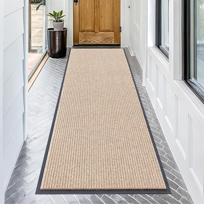 OLANLY Front Door Mat Indoor Outdoor Entrance, Waterproof Heavy Duty Doormat by OLANLY