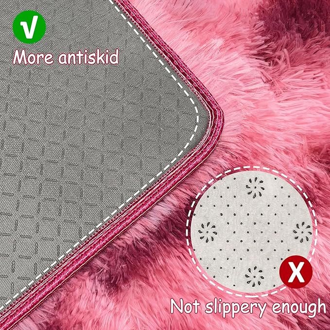 Tie-Dyed Red 2x6 Machine Washable Runner Rugs - Image 4