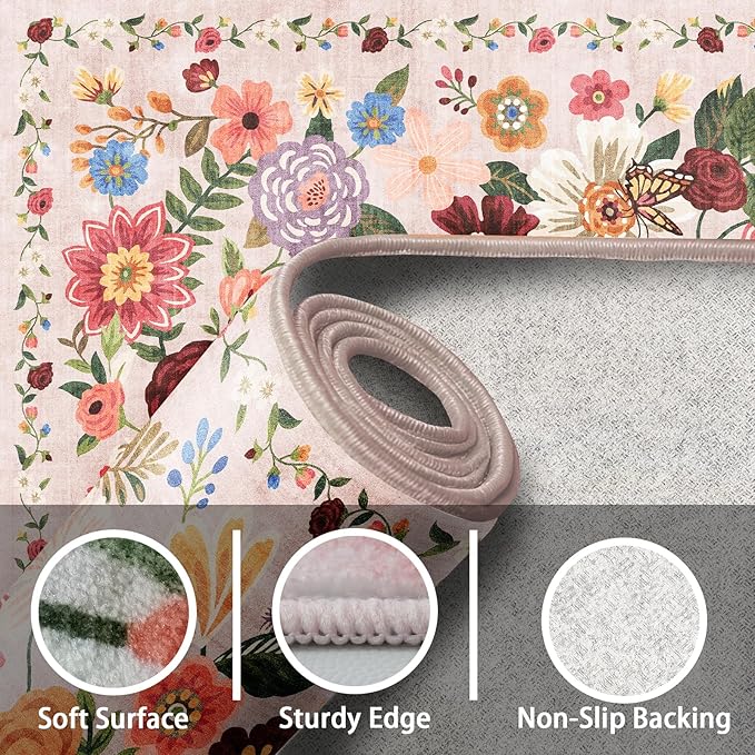 2x5 Entryway Runner Rugs, Non Slip Washable Rugs - Image 7