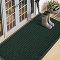 Smiry Front Door Mat Outside Entrance, Heavy Duty Natural Rubber Doormat by Smiry