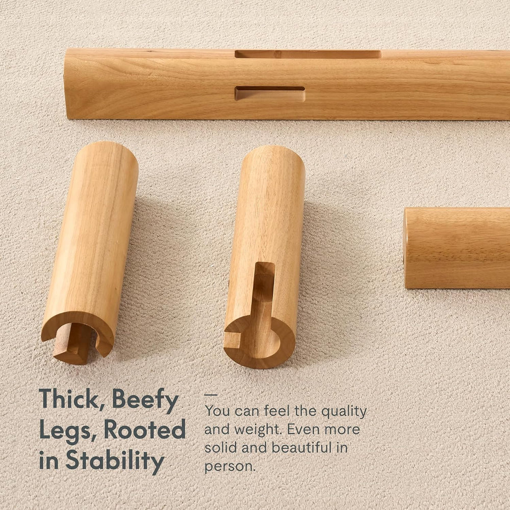 FLEXISPOT Hako G2 Japanese Joinery Bed Frame Queen, No-Tool Assembly