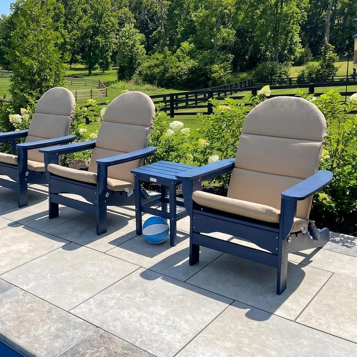 50x19.6 In Adirondack Chair Cushion Set of 2, Outdoor Chair Cushion