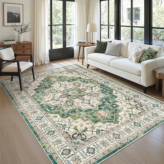 zesthome WashableRug 5x7 Area Rugs, Stain Resistant Rugs by Zesthome
