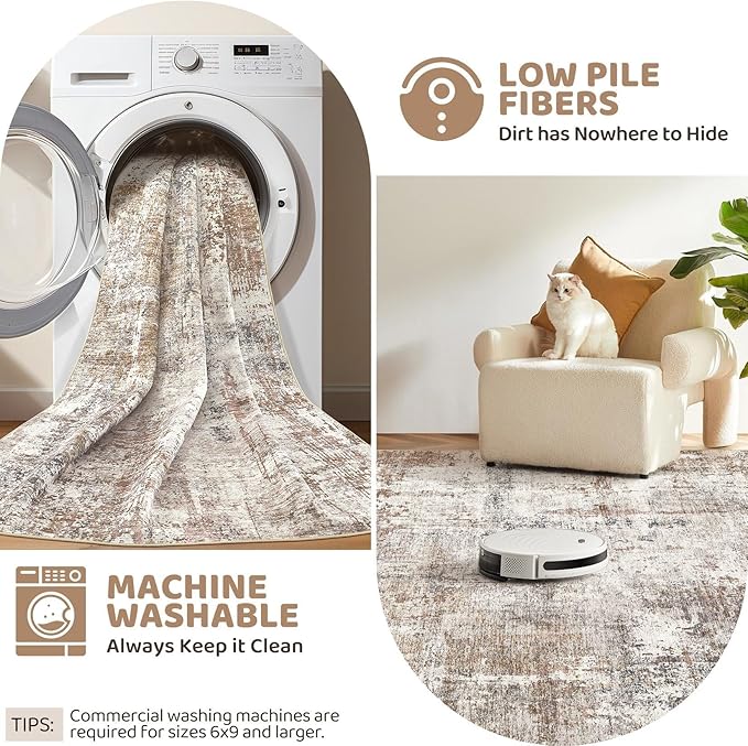 UERMEI 6x8 Area Rug Living Room Rugs - Image 5