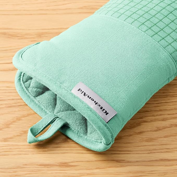 KITCHENAID Gourmet Series Gridlines Oven Mitts 2-Pack Set, Heat Resistant up to - Image 6