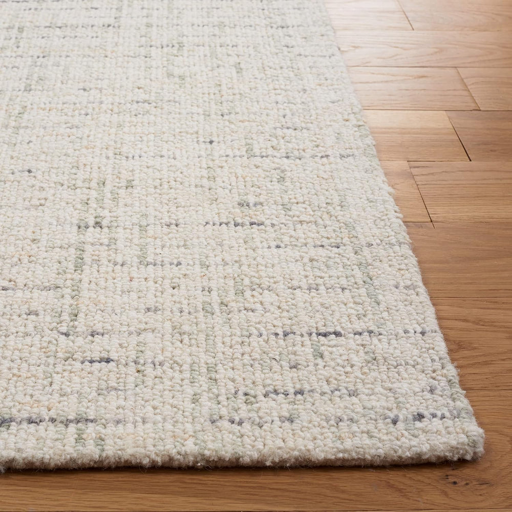 SAFAVIEH Abstract Area Rug 10x14, Wool Handmade Ivory & Light Grey ABT468K