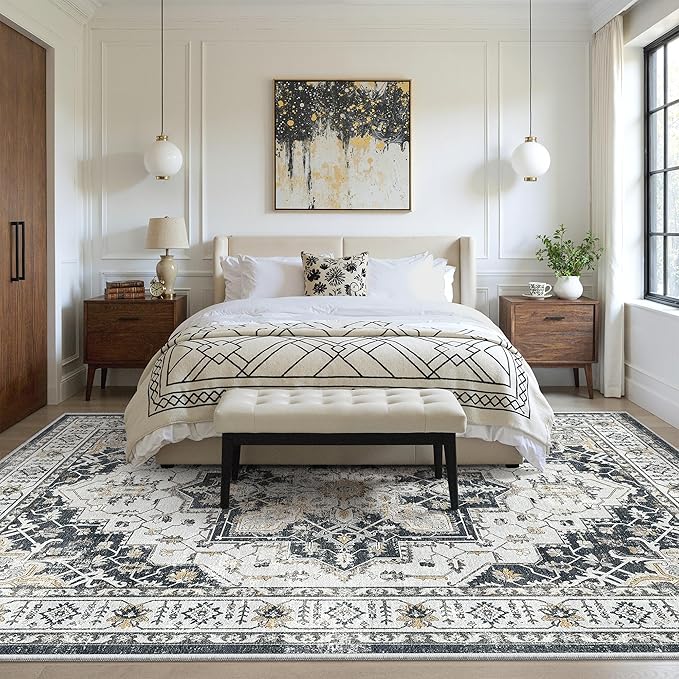 zesthome Washable Rug 6x9 Area Rugs, Stain Resistant Rugs - Image 9