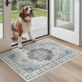 Madane Washable Area Rug 2x3, Small Entryway Rug Non-Slip Vintage Door Mat by Madane