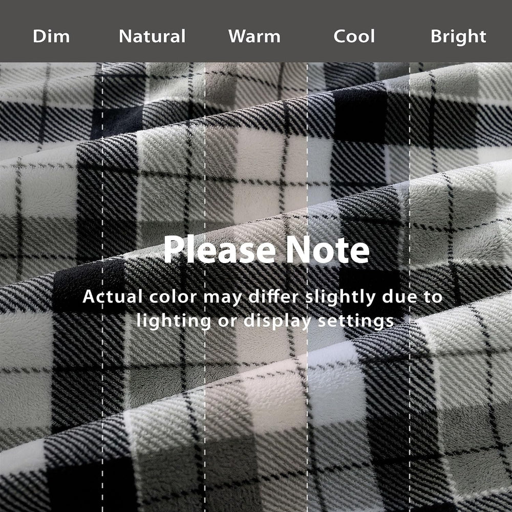 DEZ FURNISHINGS Velvet Plush Blanket, Super Soft, for Couch, Bed, All Season ...