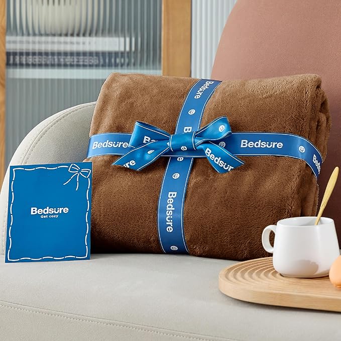 Bedsure GentleSoft Orange Throw Blanket - Image 7