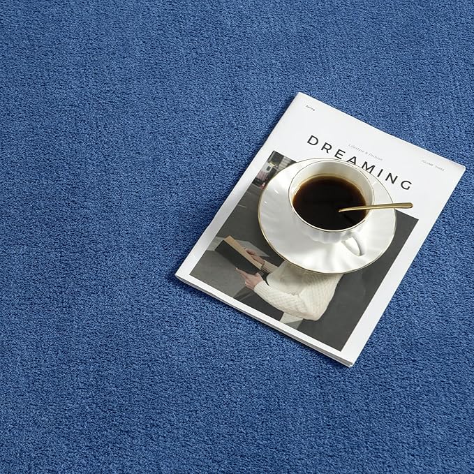 Amearea 5x5 Square Area Rugs for Bedroom Living Room, Modern Blue Thickened - Image 7