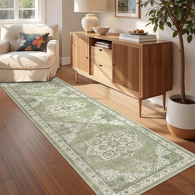 Runner Rug 2x8 Runners for Hallways Non Slip Washable, Vintage Hallway Runner - Image 4
