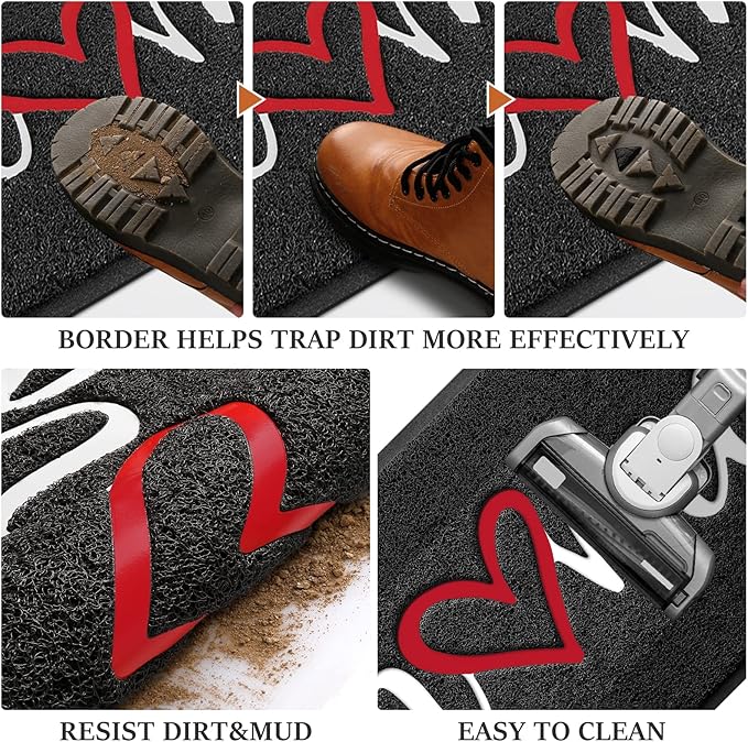 BeneathYourFeet Door Mat, Welcome Mat Low Profile Floor Mat Front Doormat - Image 6