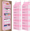 JARLINK 2 Pack Over The Door Organizer Storage, 5 Shelf Hanging Door Organizer by JARLINK
