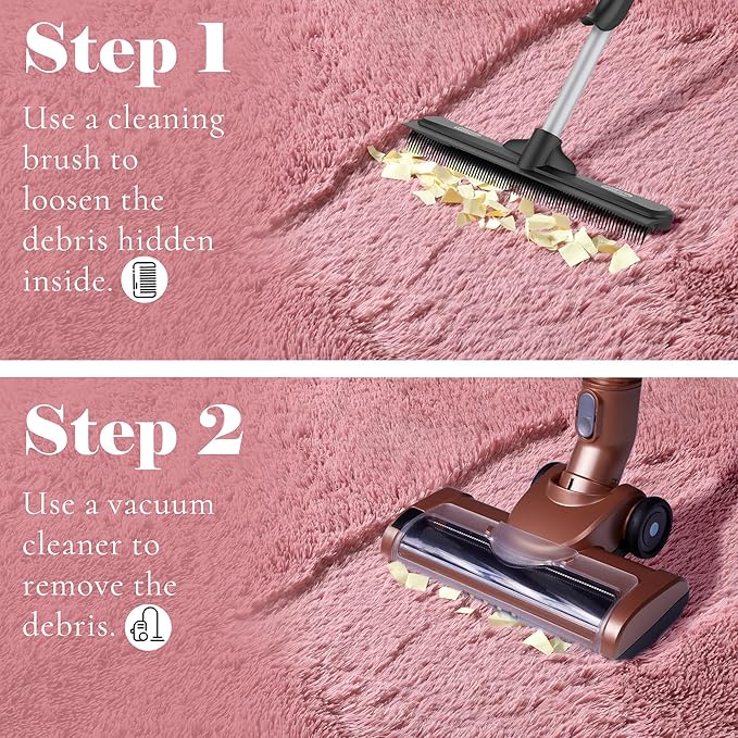 ONASAR Blush Round Area Rugs 5ft, Soft Bedroom Circle Rug Mats - Image 6