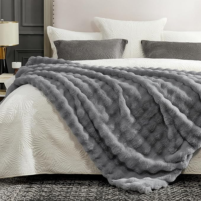 Cozy Bliss Faux Fur Throw Blanket - Image 2
