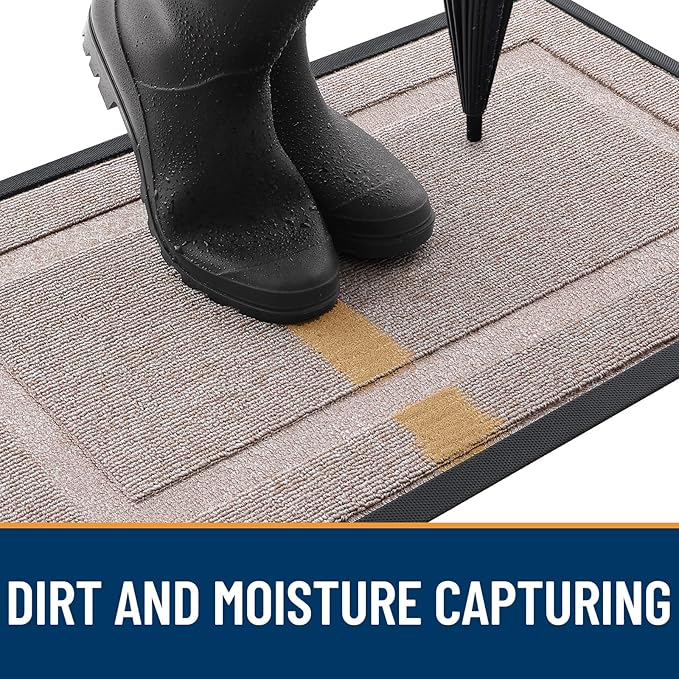 OLANLY Front Door Mat Indoor Outdoor Entrance, Waterproof All-Season, - Image 5