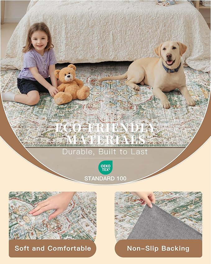 Madane Washable Runner Rug - Image 5