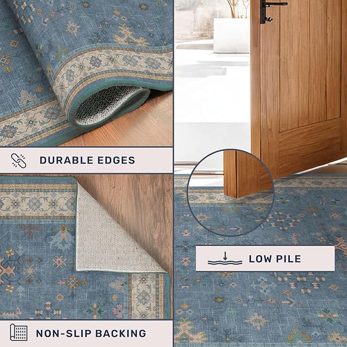 Hazo Haus Boho 2x5 Kitchen Rugs Non Slip - Image 5