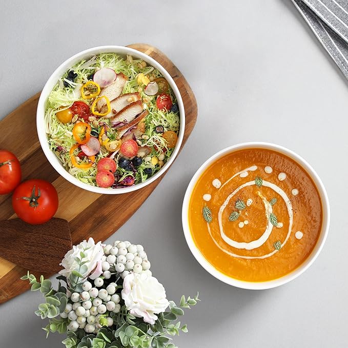 MALACASA Large Serving Bowls - 60 OZ Salad Bowls Set of 2 - Image 8