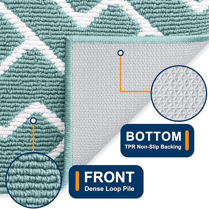 OLANLY Front Door Mat, Non-Slip Rubber Backing, Dirt Resistant and Absorbent - Image 4