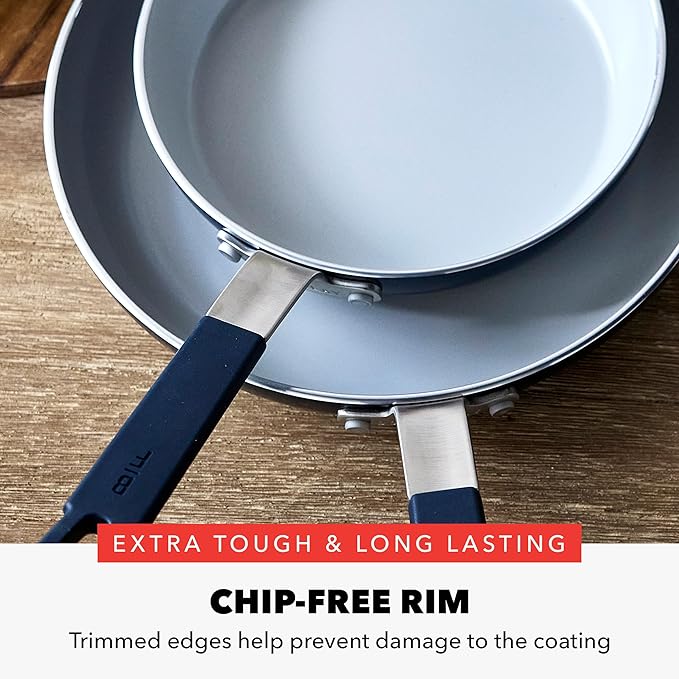 GreenPan x Bobby Flay 2 Piece- 8” and 10” Nonstick Frying Pan Skillet Set - Image 9