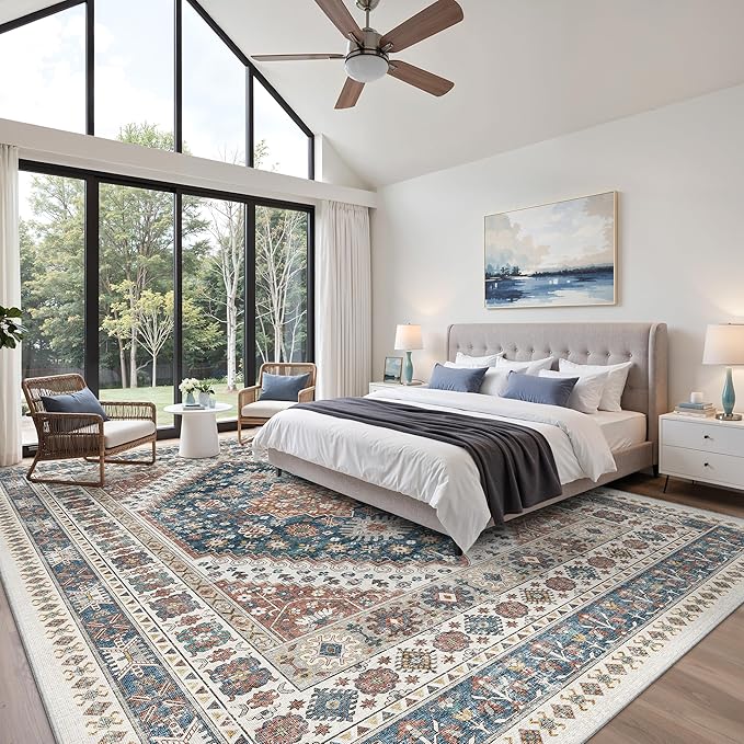 zesthome 10x14 Area Rugs, Stain Resistant Washable Rug, Ultra-Thin Rugs - Image 4