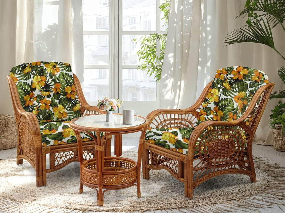 Malibu Lounge Living Accent Armchair Natural Rattan Wicker Handmade Design, C...