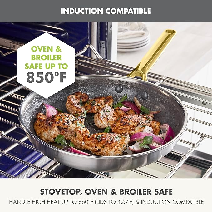 GreenPan Hybrid 13 Piece Nonstick Stainless Steel Cookware Set, APEX Tri-Ply - Image 6