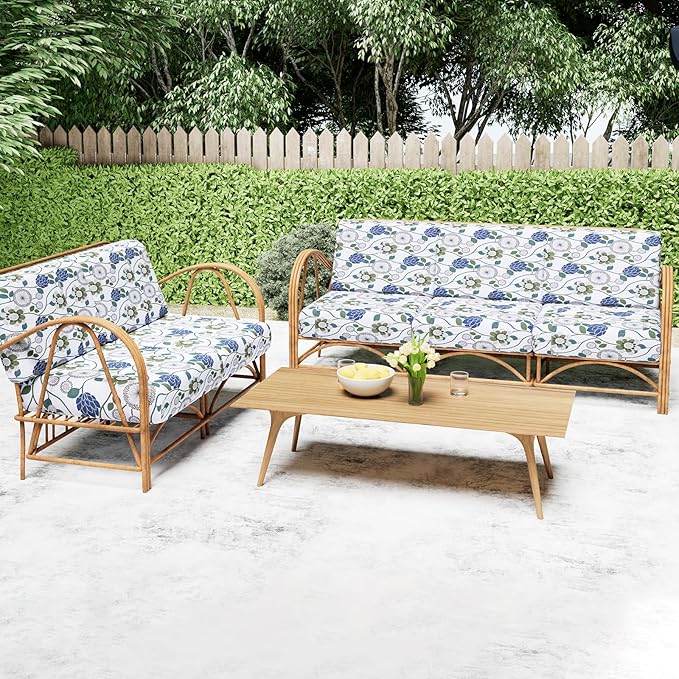 Smiry Printed Couch Cushion Covers, Stretch Soft Couch Covers - Image 2