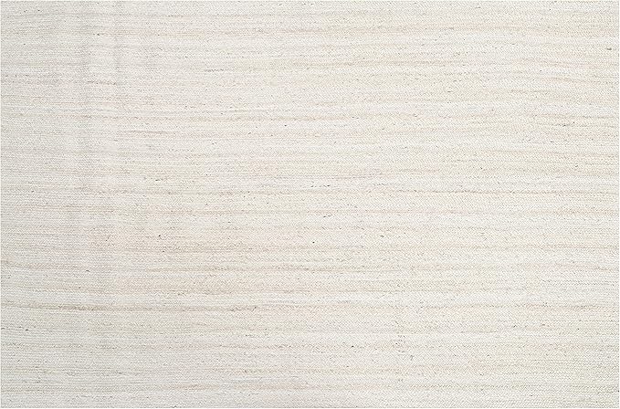 Hausattire Hand Woven Jute Braided Area Rug, 10’x14’ – Off White, Reversible - Image 4