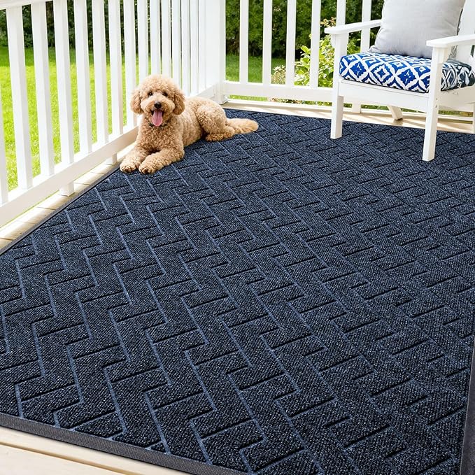 OLANLY Front Door Mat Indoor Outdoor Entrance, Waterproof All-Season, by OLANLY