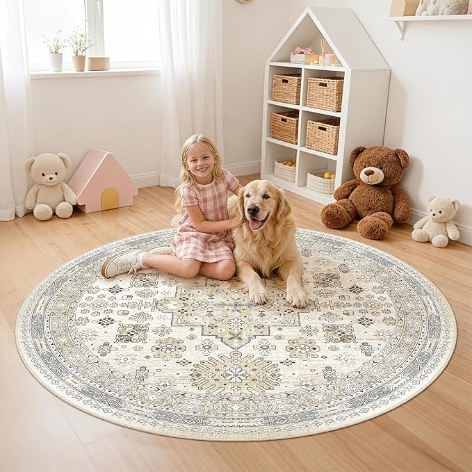 zesthome Washable Round Area Rugs - Image 8