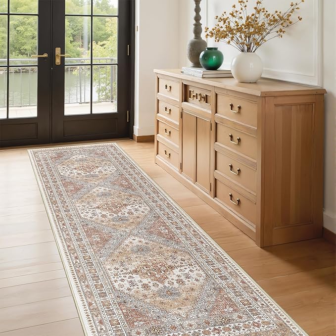 Kitchen Runner Rug Non Slip Washable 2.5x8, Soft Low Pile Entryway Rug Runners - Image 5