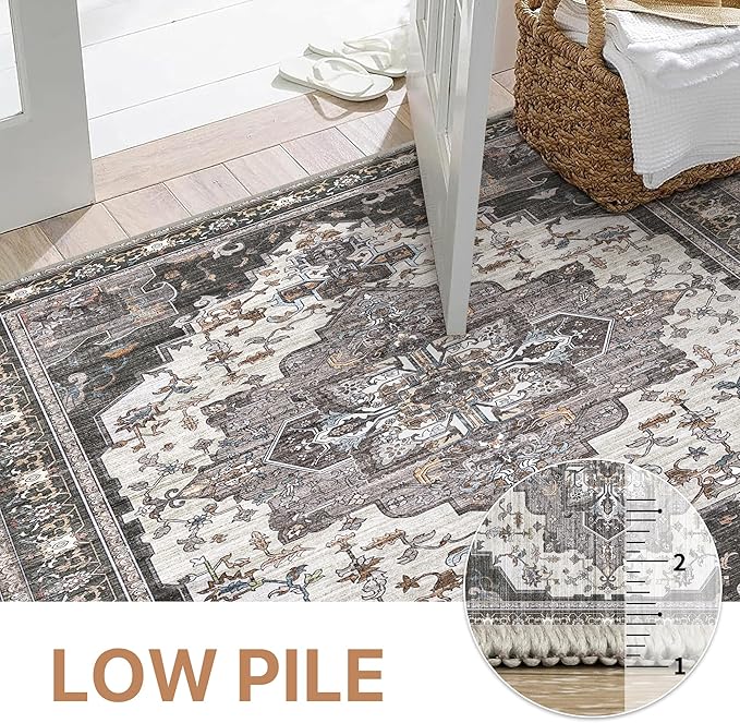 BEIMO Area Rugs 8x10 for Living Room Bedroom, Modern Vintage Machine Washable - Image 7