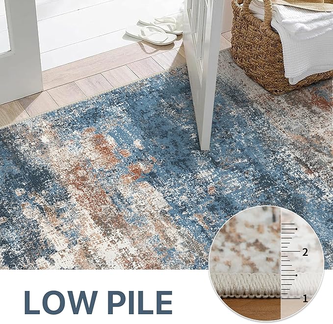Area Rugs 6x9 for Living Room Bedroom, Modern Abstract Machine Washable Rug - Image 8