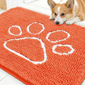 OLANLY Dog Door Mat for Muddy Paws 30x20, Paw Print Design, Absorbs Moisture by OLANLY