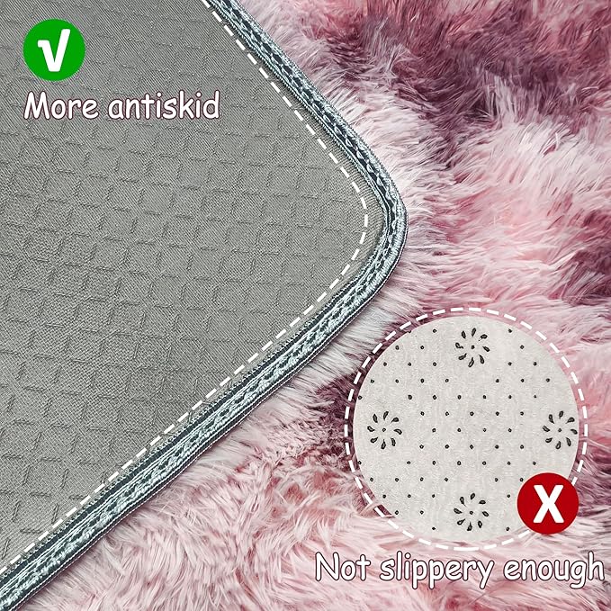 Tie-Dyed Blush 2x6 Machine Washable Runner Rugs - Image 4