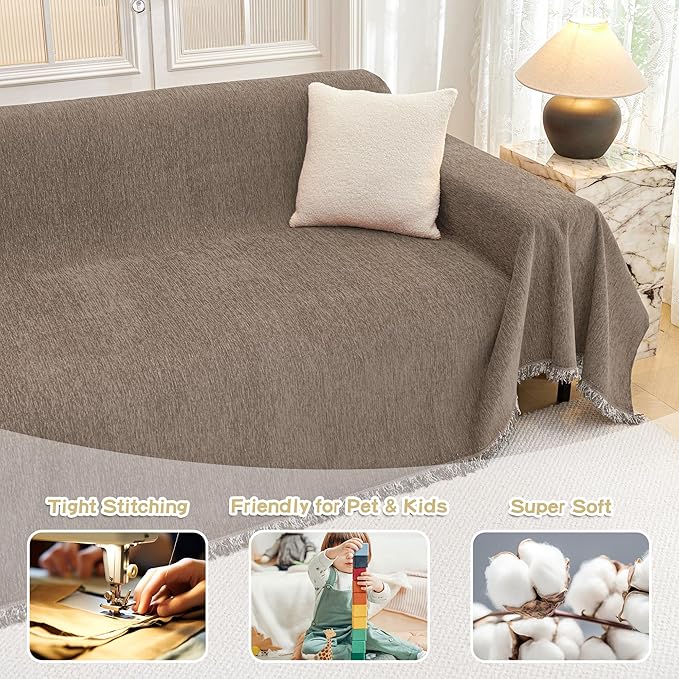 MYSKY HOME Chair Couch Cover Sectional Couch Covers - Image 3