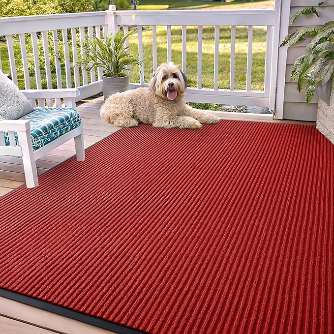OLANLY Front Door Mat Indoor Outdoor Entrance, Waterproof Heavy Duty Doormat by OLANLY
